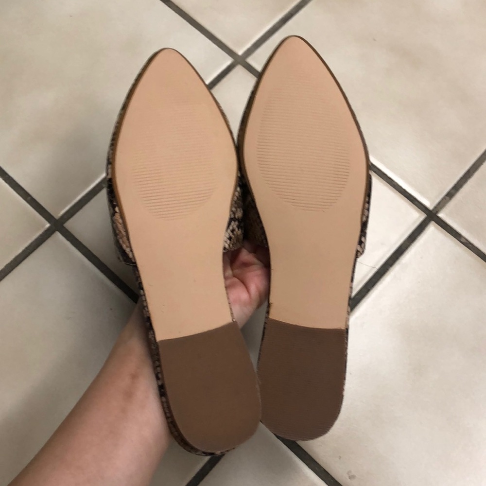 New Steve Madden Python Snake Flats Mule Slides - image 4